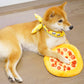 Plush Pepperoni Pizza Dog Toy