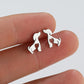 Women's Stainless Steel Cute Puppy Stud Earrings