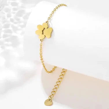 Stainless Steel Dog's Paw Bracelet
