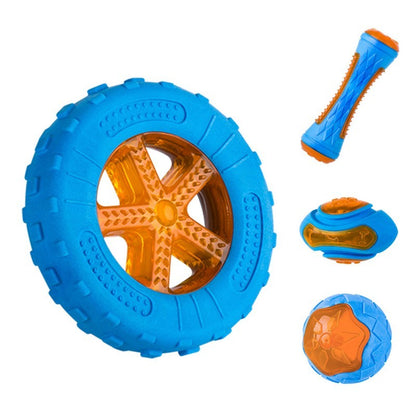 Lot de 4 jouets pour chiens amusants et durables