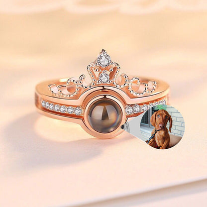 Crown Ring - S925 Projection Photo of your choice