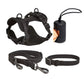4-Piece Dog Set: Collar, Harness, Leash, and poop bag dispenser