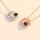 Star moon projection customized photo necklace