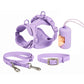 4-Piece Dog Set: Collar, Harness, Leash, and poop bag dispenser