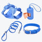4-Piece Dog Set: Collar, Harness, Leash, and poop bag dispenser