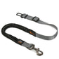 Adjustable Shock-Absorbing Dog Seatbelt solid color