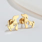 Women's Stainless Steel Cute Puppy Stud Earrings