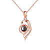 Necklace - S925 Pure Silver - Projection Pendant - Collarbone Chain