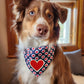 valentines day dog bandana