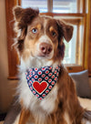 valentines day dog bandana