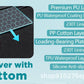 Premium PU Leather Dog Back Seat Extender & Waterproof Car Cover