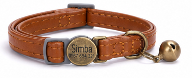 Personalized Cat Collar with Safety Breakaway Buckle