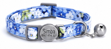 Personalized Cat Collar with Safety Breakaway Buckle
