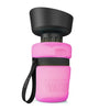 Portable Water Bottle with Built-in Flip Bowl