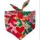 Tropical Vibes Bandana with Heart Patch