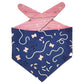 Reversible pink & blue bandana