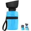 Portable Water Bottle with Built-in Flip Bowl