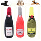 Dog squeak plush toy, from wine to champagne