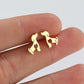 Women's Stainless Steel Cute Puppy Stud Earrings