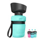 Portable Water Bottle with Built-in Flip Bowl