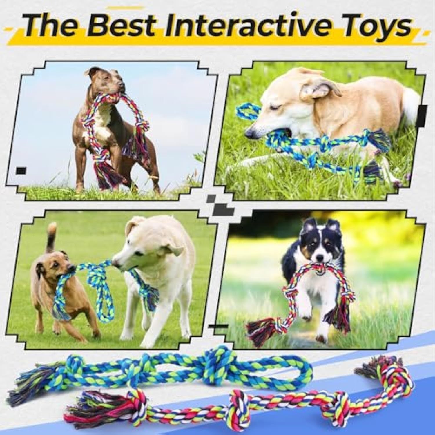 Durable and Versatile Dog Rope Toy For Large, Medium And Small Dogs –  DogBudz