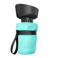 Portable Water Bottle with Built-in Flip Bowl