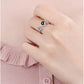 Adjustable Ring with rhinestone and picture of your choice