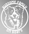 Aussome Family on Board Car Window Sticker